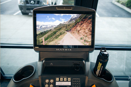 cardio equipment with video screen