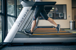 feet running on treadmill