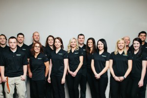 group photo of personal trainers and physical therapists from ActiveEDGE